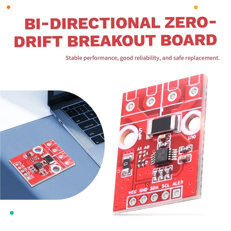 B04B-INA226 Voltage Current Module Current Voltage Monitoring Sensor Module Bi-Directional Zero-Drift Breakout Board Unwelded