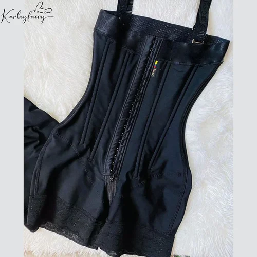 Imagen 1 del producto Fajas Colombianas con huesos, ropa interior Invisible, pecho frontal, moldeador de cuerpo de pecho abierto posparto para mujeres posparto 2024