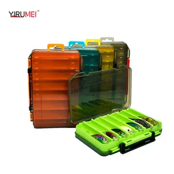 Sided FishingTackle Box 14 Cells Bait Lure Hook Storage Box Fishing Tool Accessories Storage Box Carp For Fishing Wobblers