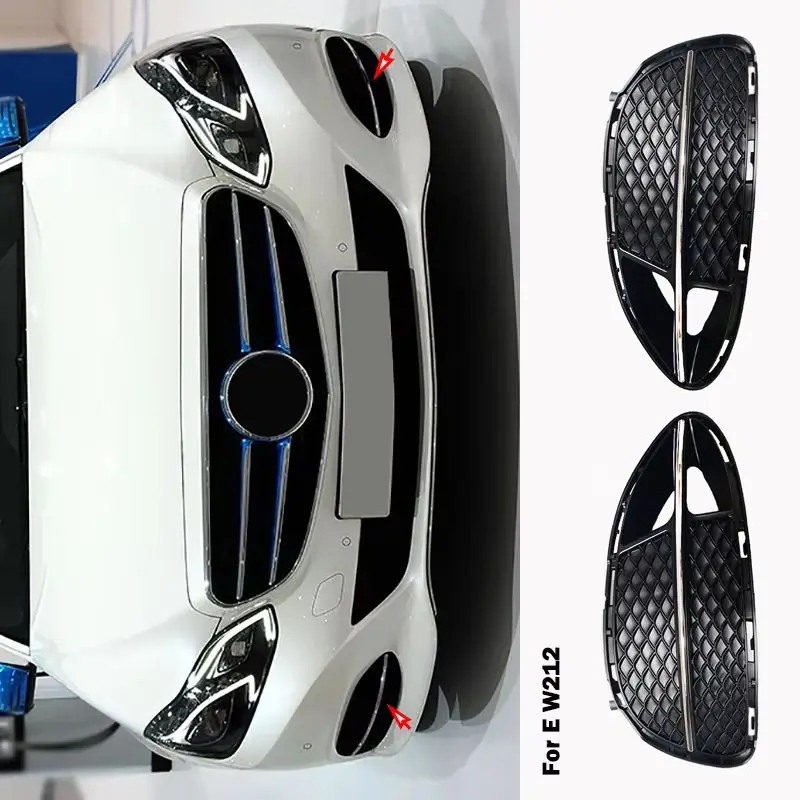 

Front Bumper Grille Molding Cover Chrome Trim For Mercedes Benz E Class W212 A2128852921 A2128853021 A2128851922 A2128852022