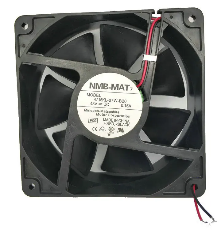 12cm 12038 48V 0.15A 4715KL-07W-B20 2Wire Cooling Fan 120*120*38mm