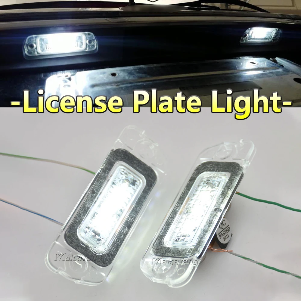 LED Car License Number Plate Lights Lamp For Mercedes Benz W163 W164 X164 W251 ML GL R Class 2005 2006 2007 2008-2011 2012