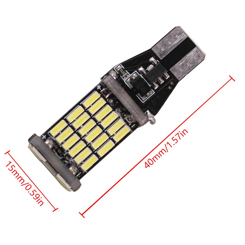 Lampu sinyal Led W16W Super terang, lampu parkir cadangan 912 921 untuk lampu mundur 12V putih kuning 2 buah