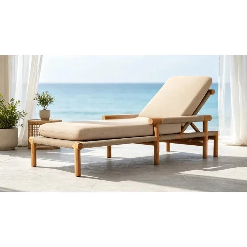 Premium Outdoor Recliner Cushion Set Anti-fouling Quick-drying Replacement Pads for Patio Garden Furniture Comfortable