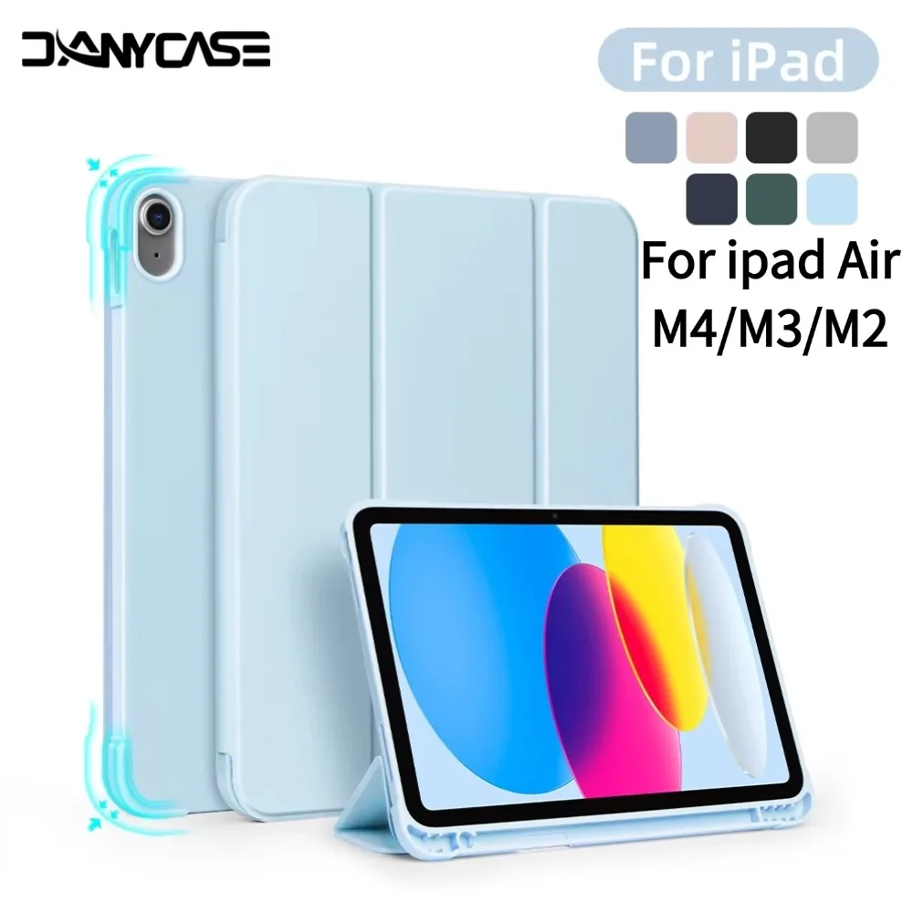 

Case for iPad Air 11-Inch M4/M3 (2026/2025), For iPad Air 5/4 (2022/2020 5th/4th Generation 10.9-Inch), with Pencil Holder Cover