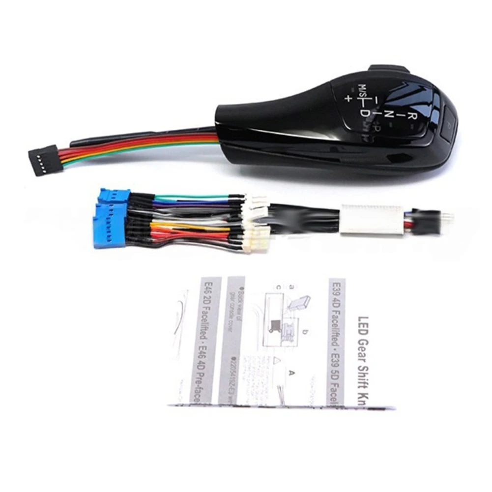 

Car Interior Upgrade LED Shift Lever Knob Car Shift Lever LHD Shift Knob Enhanced Visibility For Left-Hand Drive Vehicles