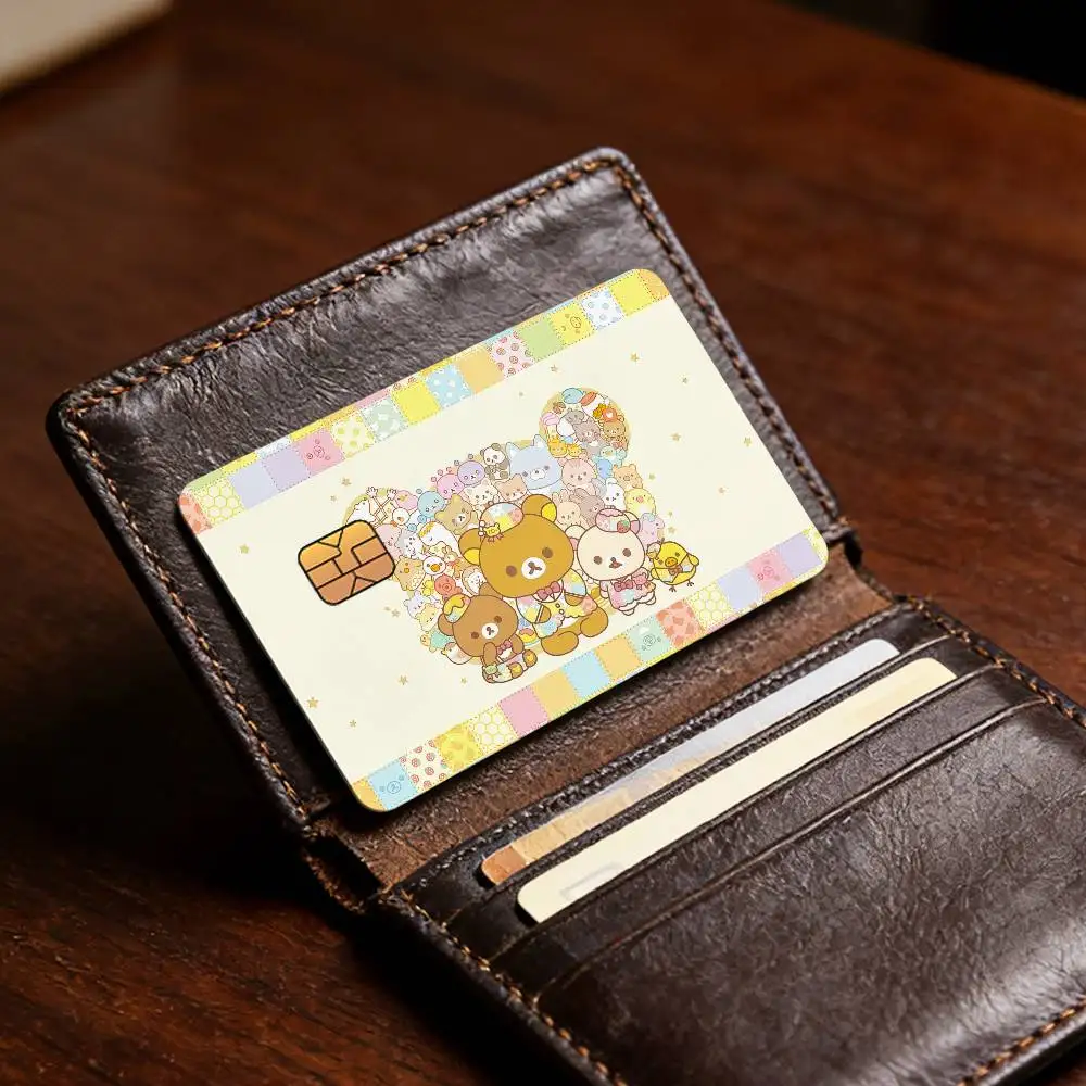 Niedlicher Cartoon R-Rilakkuma Bestseller Deko Exquisiter Kartenaufkleber für Debit- und Kreditkarten Skin-Cover Geschenk für Studenten – Detail 9