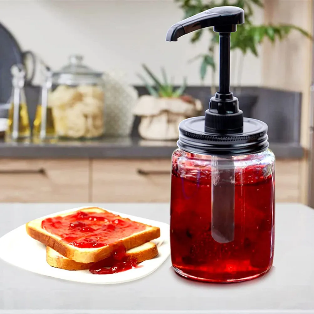 

2Pcs Syrup Pump Dispenser Plastic Honey Bottle Pumps Comfortable Pressing Design Universal Syrup Pumps Honey Pot Pump Heads