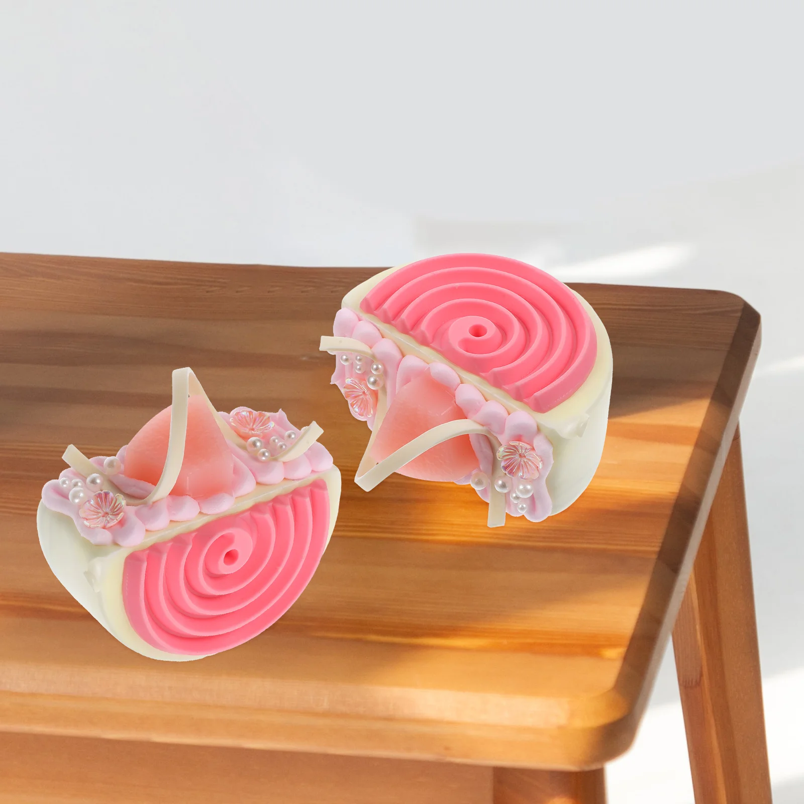 

6Pcs Fake Cake Ornament PVC Artificial Dessert Prop for Photography Home Shop Window Decoration Fake Cake Home Decors