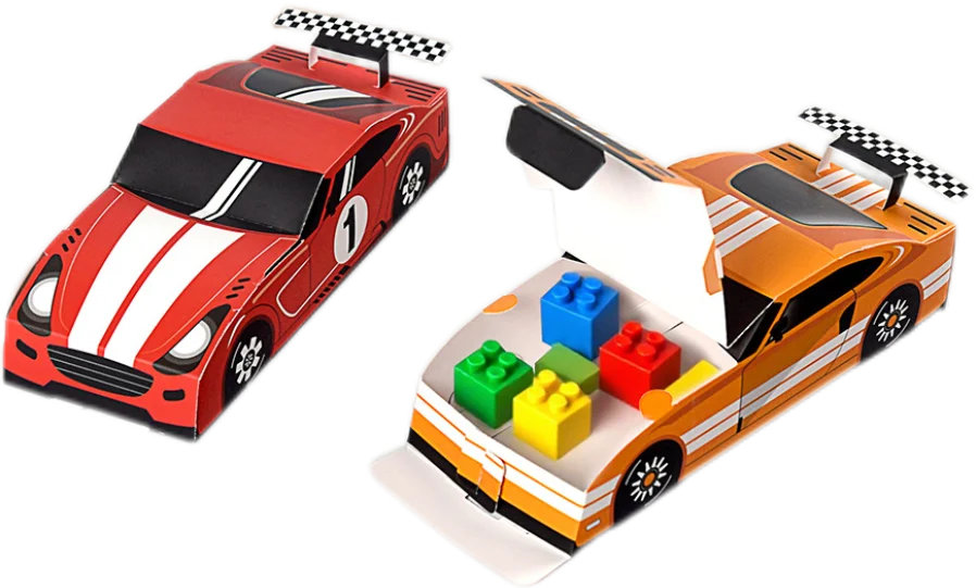 10/20/30 Stück Geschenkboxen mit Rennwagen-Motiv für Jungen, Kindergeburtstag, Gastgeschenke, Süßigkeiten- und Keksverpackungen, Dekoration, Babyparty-Zubehör – Detail 5