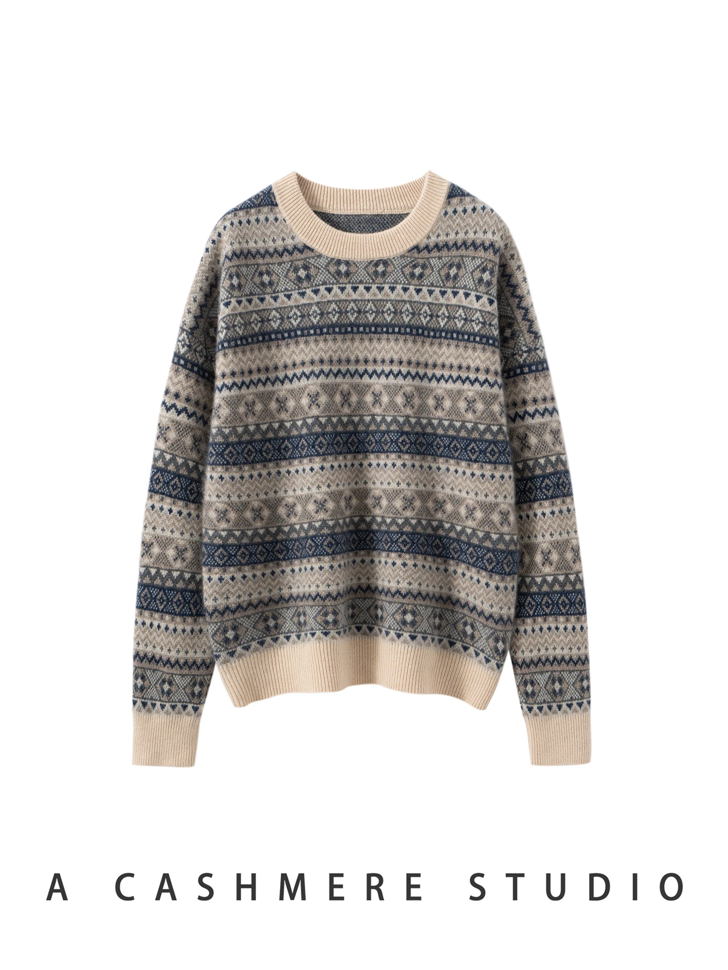 

New Woman 100% Cashmere Sweater Elegant Autumn Winter Female Knitwear Retro Pullover Lady Long Sleeve Clothing Tops Thick Blouse