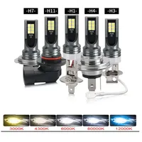 2Pcs H7 LED Car Fog Light Bulbs DRL H1 H4 H8 H9 H10 9005 9006 Auto Headlight CSP Beam 9600Lm 6000K 80W High Power 12V 24V