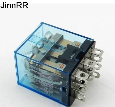 10pcs Silver point ly3nj small intermediate relay 11 pin 10A high power 220V 24v12v instead of hh63p