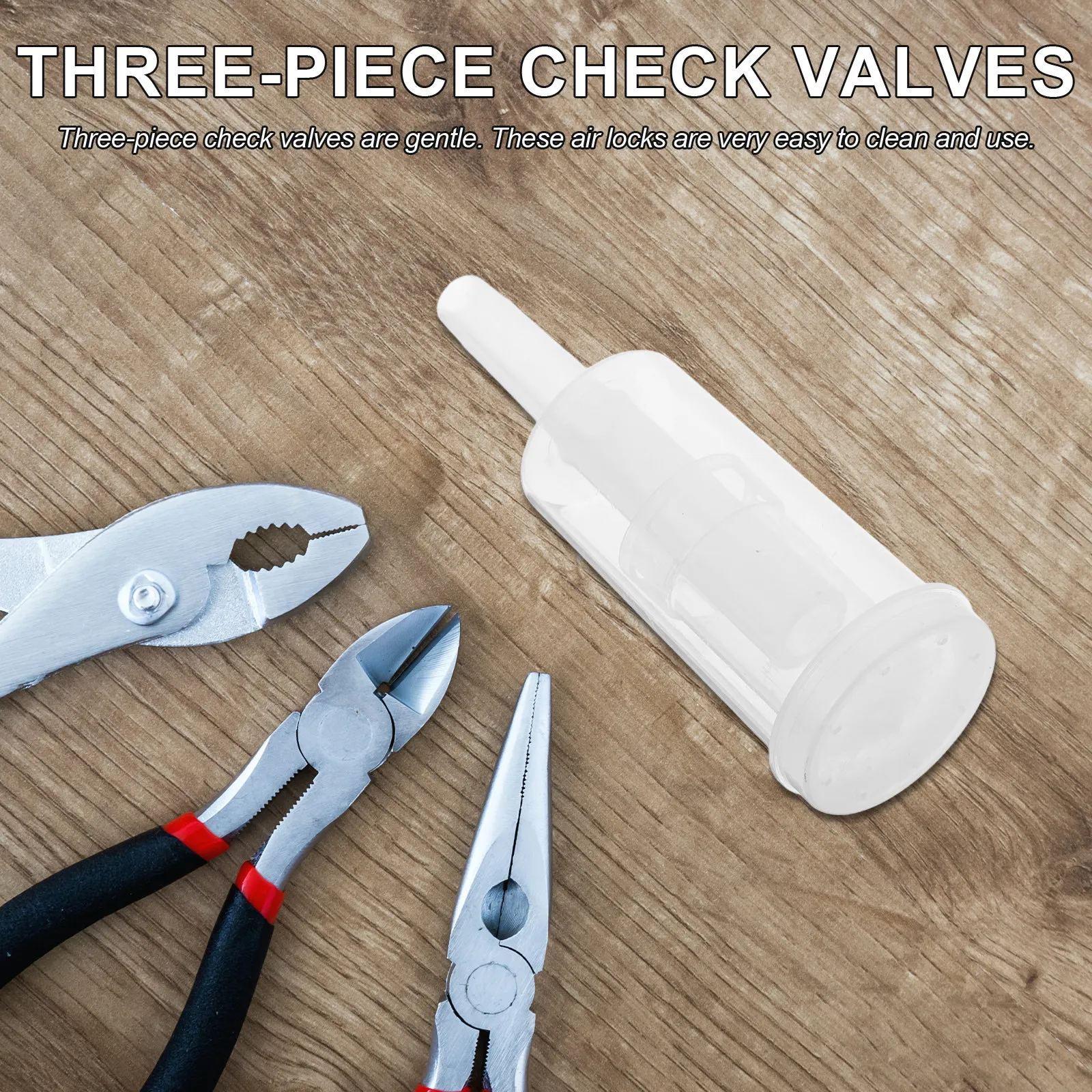 6Pcs 3-Piece Air -Way Check Va - огляд і ціна Beer Wine Kit