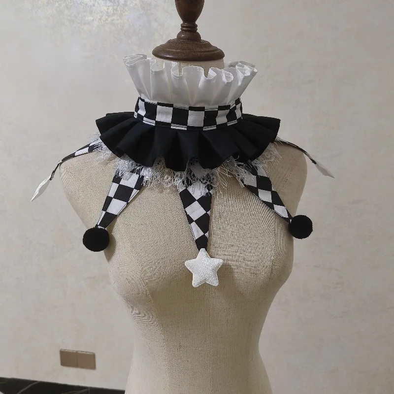 nouveau-faux-col-colore-de-clown-col-a-grosse-boule-de-poils-de-cirque-de-conte-de-fees-pour-halloween-spectacle-fete-cosplay-deguisement
