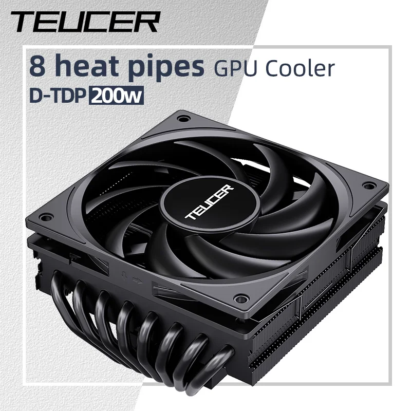 

Teucer UT75 8Heatpipes CPU Cooler 12015 PWM Fan 200W Radiator for INTEL LGA1700 1200 15XX 2011 AMD AM4 AM5 with Thermal Paste