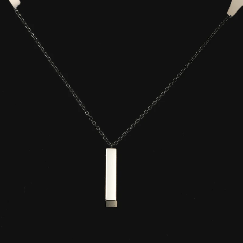 Fnixtar 10 Stück versteckte Anhänger-Charms, hochglanzpoliert, Edelstahl, quadratisch, Würfelstange für DIY-Halskette, Schmuck, Freunde, Liebhaber – Detail 20