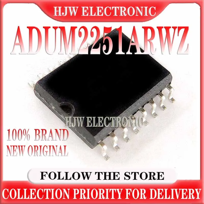 10-100PCS 100% New Original ADUM2251ARWZ-RL ADUM2251ARWZ ADUM2251ARW ADUM2251 Package: SOP16 I2C Digital Isolator Chip