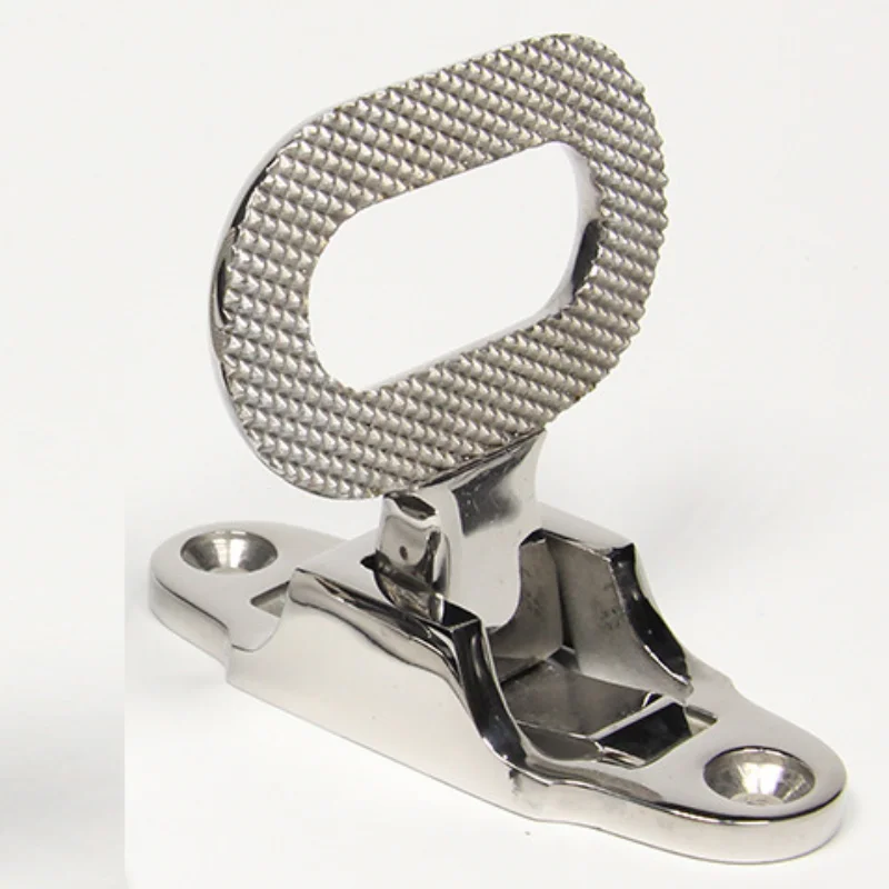 Stainless steel helm chair small foot pedal seat pedal yacht speedboat R pedal marine hardware accessories