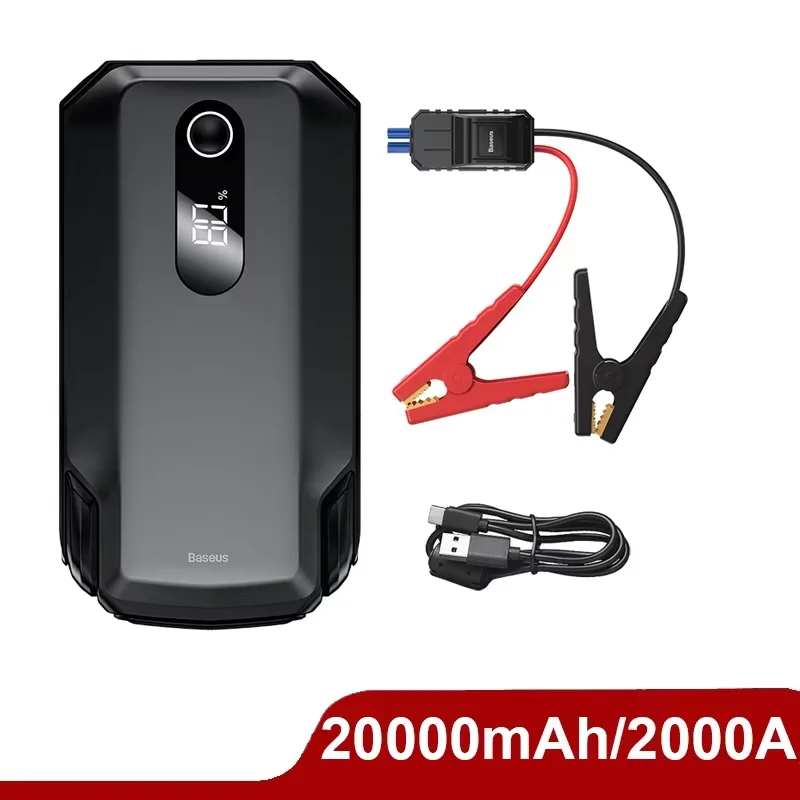 Baseus 10000 мАч Пусковое устройство для автомобилей 3.5L/6L — фото товара
