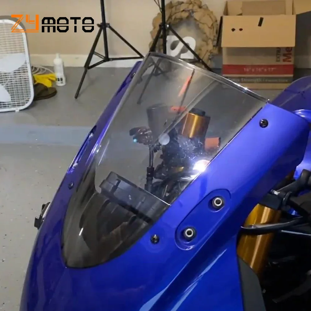 Motorcycle Windshield Windscreen Double Bubble For Yamaha YZF R25 R3 2019 2020 YZF-R3 YZF-R25 YZFR3 YZFR25 Accessories