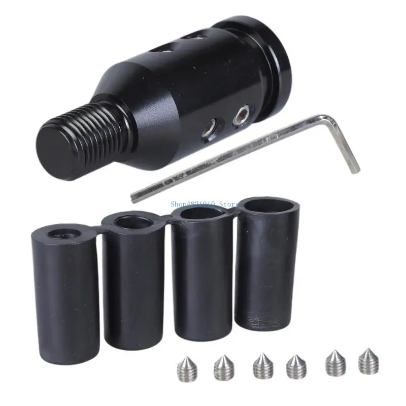 T3LF M12X1.25mmGear Shift Knob Thread Adapter Nut Insert Aluminum Alloy Universal