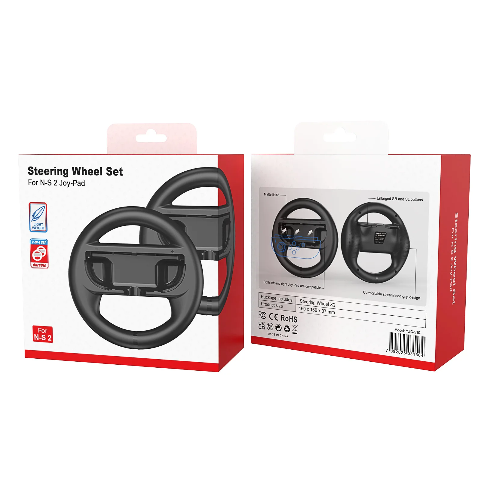 2 قطعة عجلة القيادة ل Switch2 Joy Con تحكم التبديل Joycon 2 سباق عجلة قبضة اليد ل ماريو كارت 8 ديلوكس مقبض قوس #6