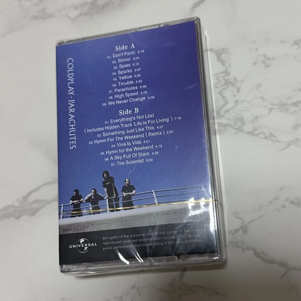 Brand New Sealed Cassette Tape Coldplay Parachutes Classic Rock Album with Lyric Book view 2