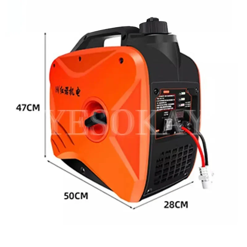 24V Silenzioso Parcheggio Condizionatore D'aria Avvio Automatico Arresto DC Camion Da Carico Piccolo Generatore di Benzina 4800RPM Strumento Industriale