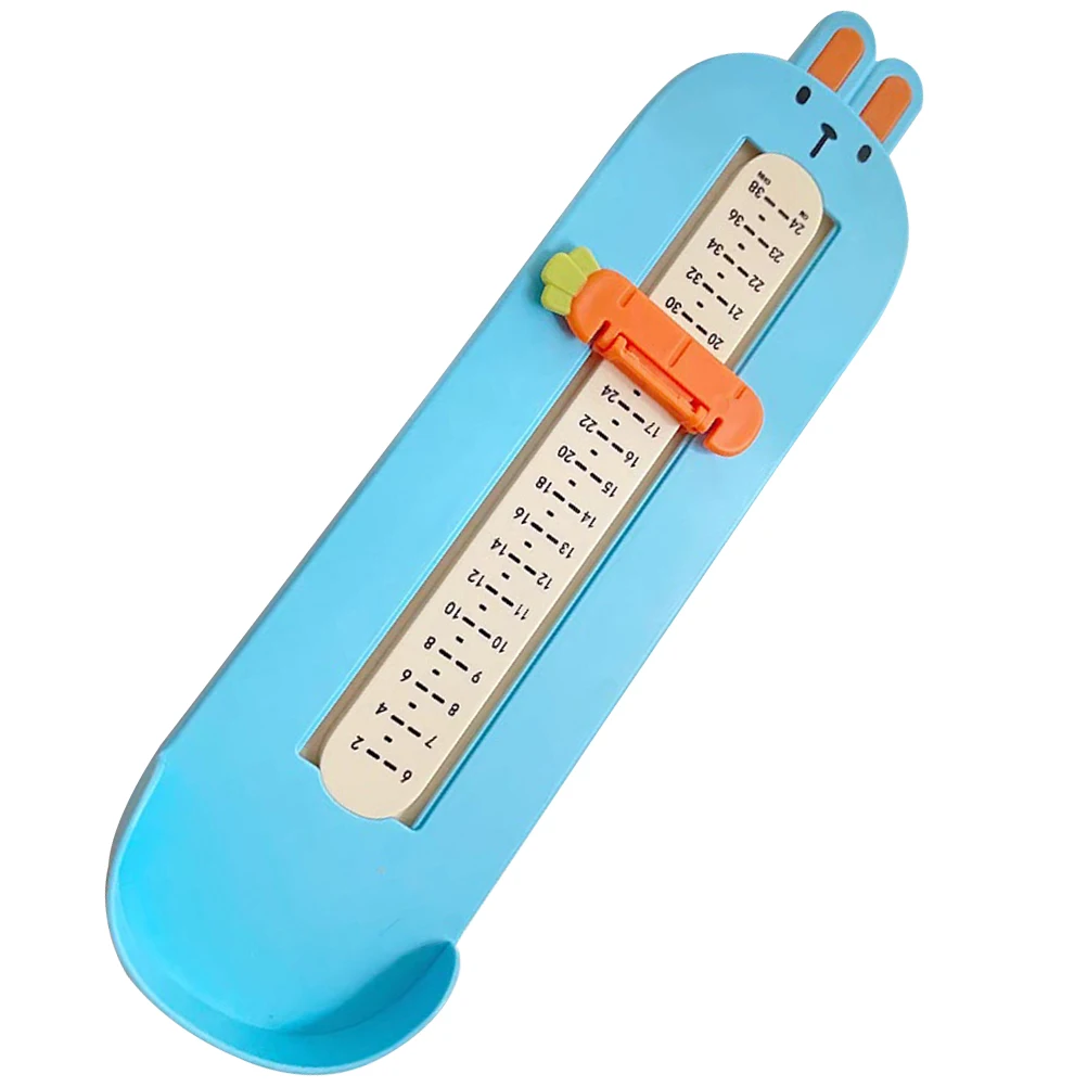 

Kids Infant Foot Measurer Toddler Feet Measure Gauge Rabbit Blue Shoe Accurate Tool Foot Length Ruler Home Use
