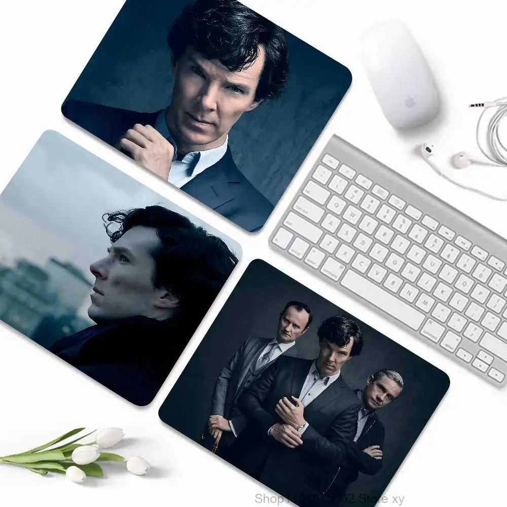 Detective Film S-Sherlock S-Season Mousepad Small LockEdge Mouse Pad For Gamers Computer Desk Pad Rectangular Anti-slip Rubber
