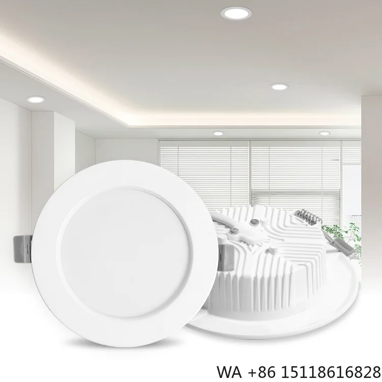 OEM ODM Recessed 24W Indoor Aluminum LED Ceiling Down Light Living Room Washroom Clothes Store 3000K 6000K Led Downlight