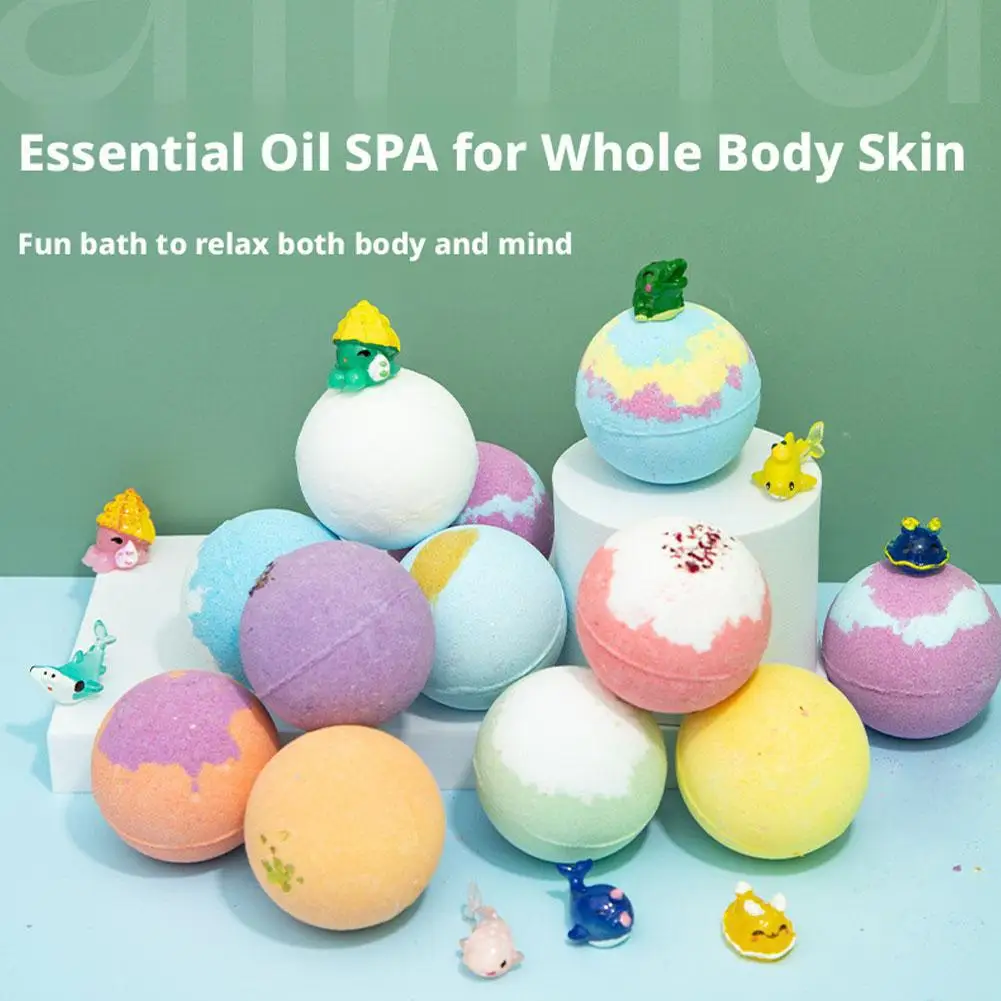 Children's Fizzy Bath Ball with Surprise Animal Toy, Fun & Relaxing Bath Time