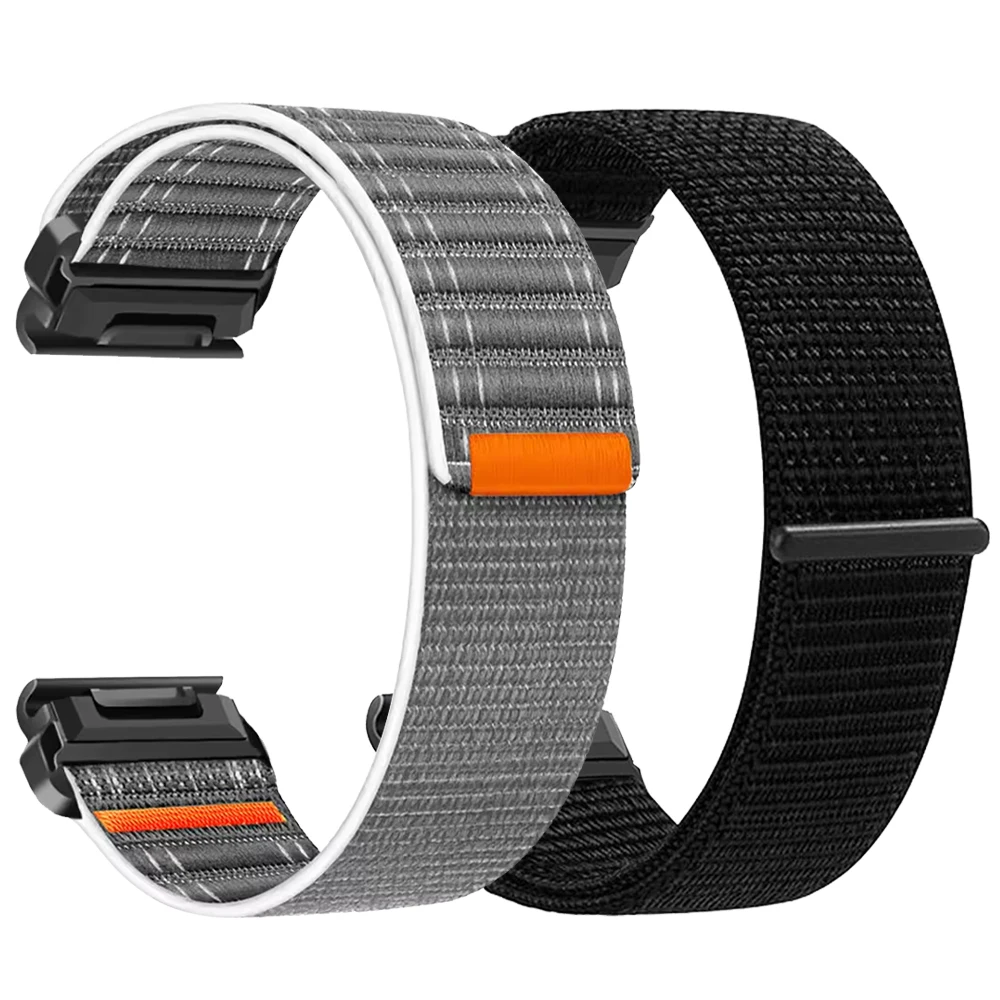 QuickFit 22/26mm Nylon Watch Strap For Garmin Fenix 9 8 7 Pro Solar/AMOLED 7X 6X 5X 6 5Plus Band Forerunner 970/965/955 Instinct