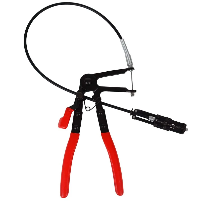 

Flexible Hose Clamp Pliers Cable-Type Wire Long Reach Spring Loaded Hose Pliers Apply To Car Fuel Oil Water Pipe