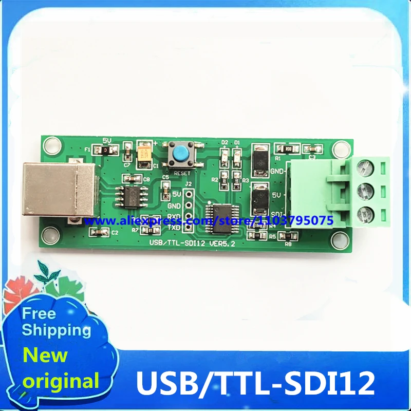 

1PCS/LOT USB to SDI-12 board Protocol Capture Debugger Converter SDI12 Sensor Test USB-TTL-SDI12 100% New Original