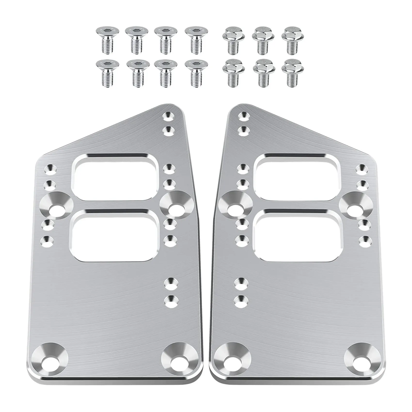 

LS Swap Motor Mounts Adapter Plates-LS Conversion Adjustable Universal Swap Bracket Small Block,SBC Vehicle to LS