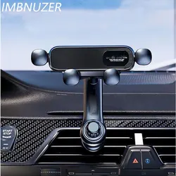 Gravity Car Phone Holder Air Vent Clip GPS Navigation Stand Vertical Horizontal Rotation Extend Support for 4.7-6.7 Inch