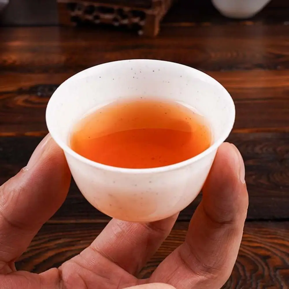 48pcs High Temperature Resistant Disposable Kung Fu Teacup Solid Biodegradable Plastic Water Cup Thickened Drink Cup Office