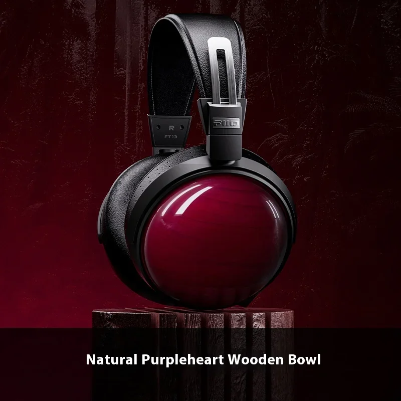 FiiO FT13 سماعة HIFI الأرجواني القلب الخشب السلكية عالية الدقة 60 مللي متر الديناميكية مغلقة الظهر سماعات المحمولة سدادات الأذن هدية مخصصة