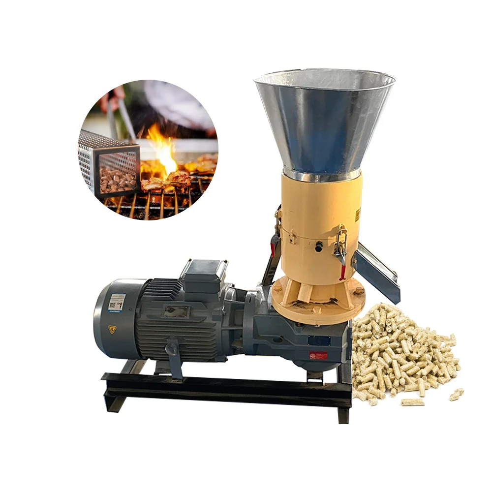 wood pellet making machine biomass fuel sawdust straw pellet mill efficiency wood granules making machine