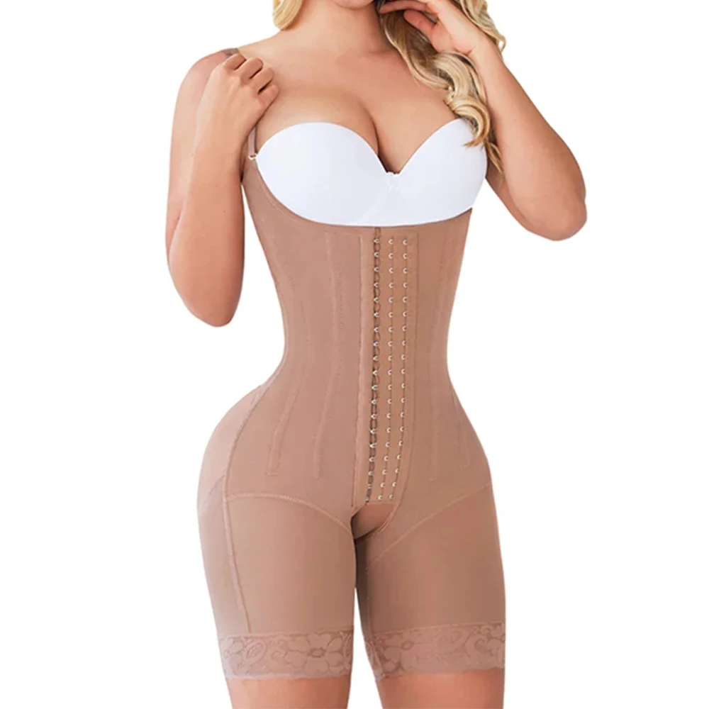 

Fajas Colombianas High Compression Flatten Abdomen Butt Lifter Body Shaper with Bones Tummy Control Shapewear Waist Trainer XXS