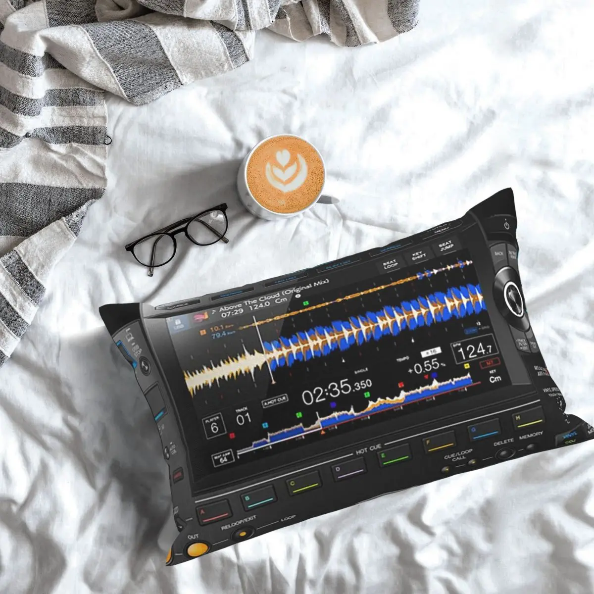Pioneer DJ CDJ3000 Multi Format Player Rectangle Pillowcase Cushion Cover Decorative Bedroom Bed Home Comfort Throw Pillow