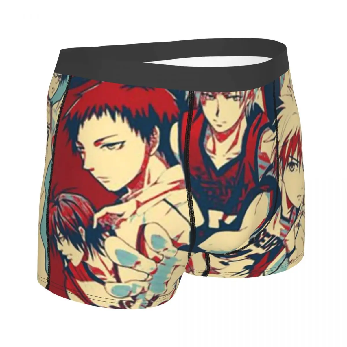 Boxer caleçon short basket Kuroko sans panier Anime culotte Homme sous-vêtements doux pour Homme Homme petit ami cadeaux