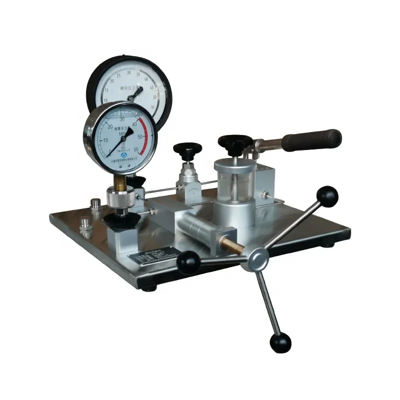 portable type pressure gauge calibrator and pressure regulator gauge calibration maximum test pressure up to 60MPa