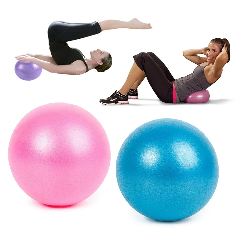 Women Gym Yoga Fitness Ball Thickening Type Anti-explosion Diameter 25cm 9.8in Pilates Workout Mini Ball Sculpting Legs and Hips