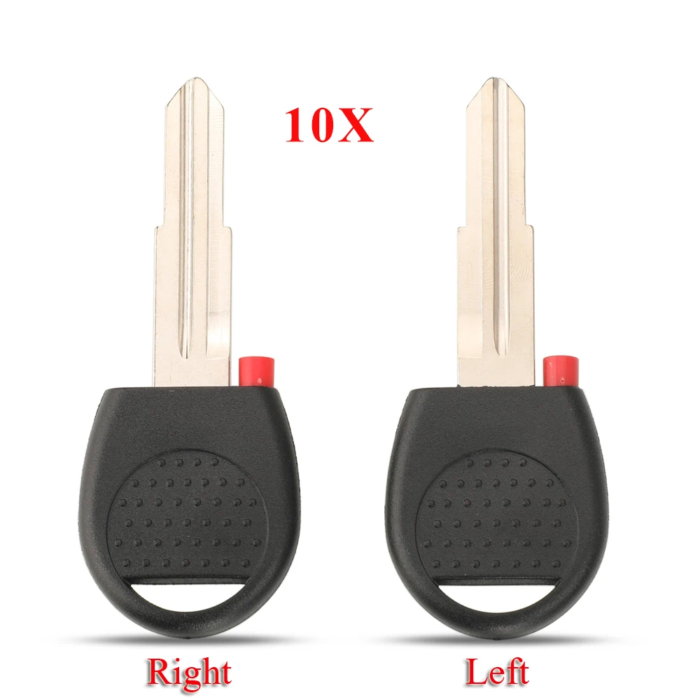 jingyuqin 10ps Blank Transponder Car Key Shell Case Cover Fob for Chevrolet New Sail (can install chip)