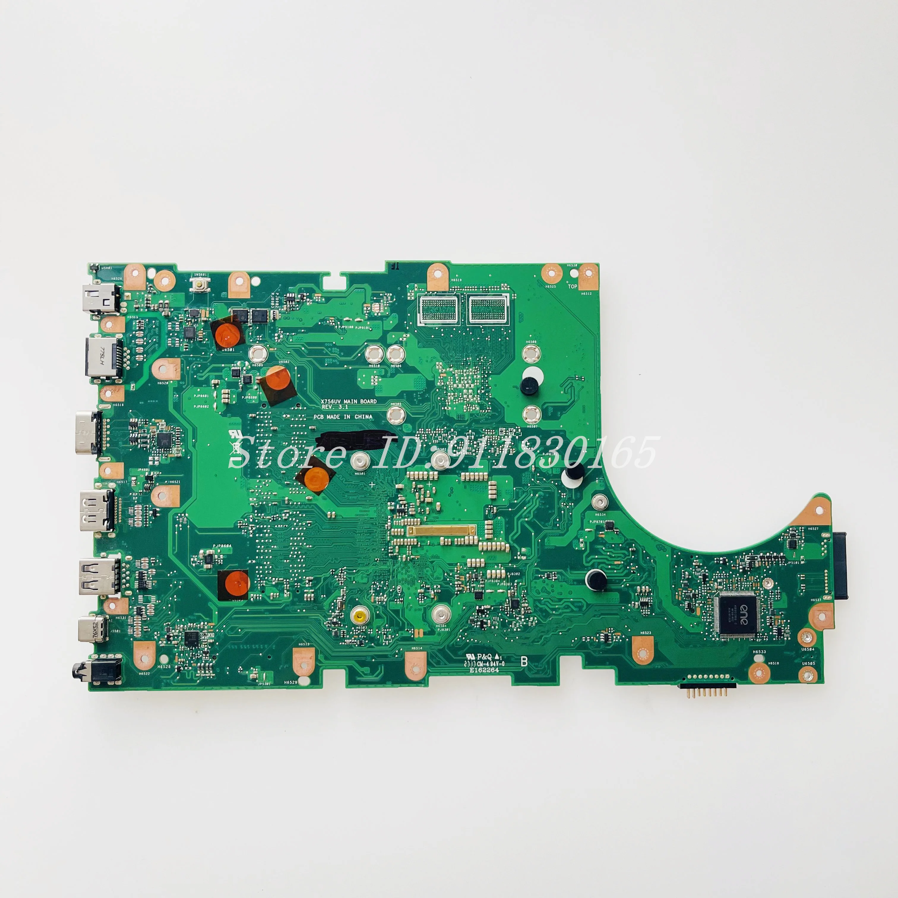 X756UV Mainboard For Asus X756UA X756UV X756UAK X756U X756UJ X756UXM X756UQK Laptop Motherboard With i3 i5 i7-7th CPU DDR4 UMA