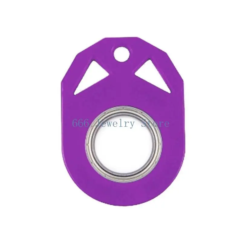 F2TD Fingertip Spinning Keychain Portable Spinner Keychain Metal Toy