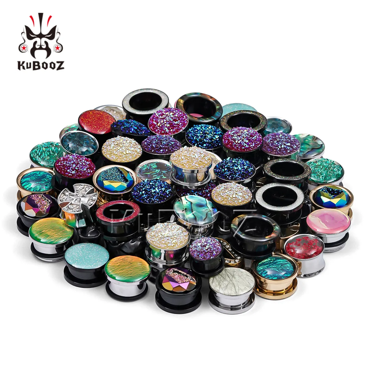 Mixed Style 5-10 Paar Edelstahl Ohrtunnel Plugs Gauge Set Bahren – Body Piercing Expander Schmuck – Detail 3